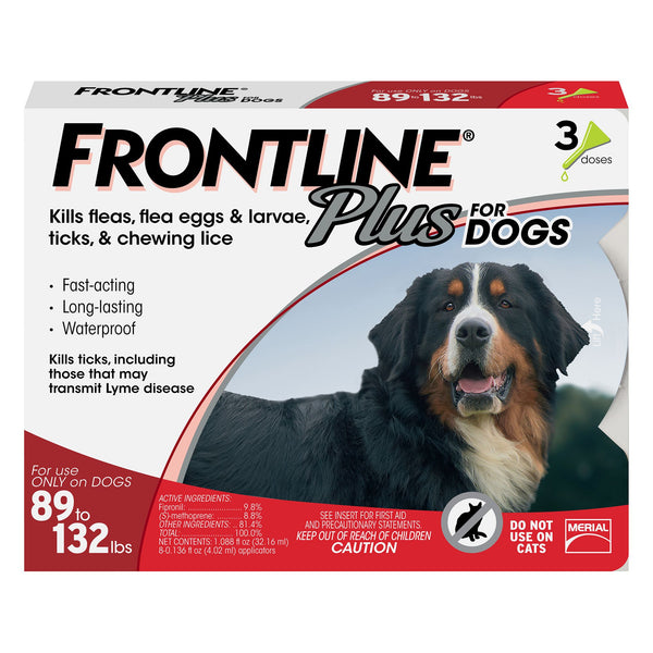 Frontline Plus For Dogs 89-132 3 Dose