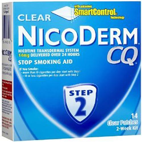 Nicoderm CQ Step 2 Clear Patches 14 ct