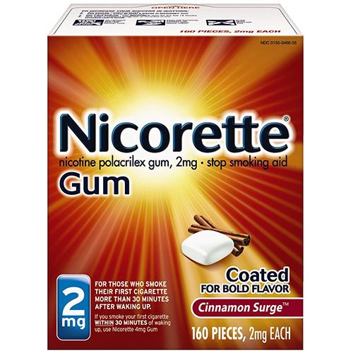 Nicorette Gum Cinnamon Surge 2mg 160 ct