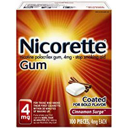 Nicorette Gum Cinnamon Surge 4mg 100 ct