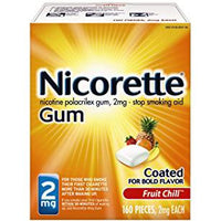 Nicorette Gum Fruit Chill 2mg 160 ct