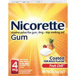 Nicorette Gum Fruit Chill 4mg 100 ct