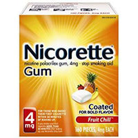 Nicorette Gum Fruit Chill 4mg 160 ct