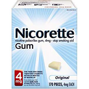 Nicorette Gum Original 4mg 170 ct