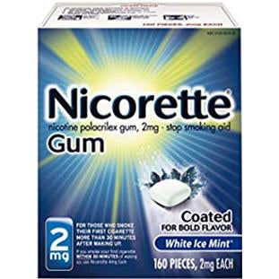 Nicorette Gum White Ice Mint 2mg 160 ct