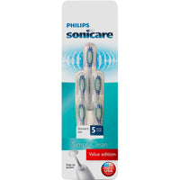 Philips Sonicare Simply Clean Replacement Electric Toothbrush Head - 5pk