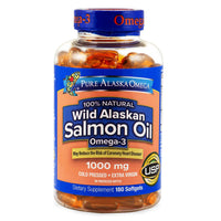 Pure Alaska Omega Wild Alaskan Salamon Oil 180 Softgels