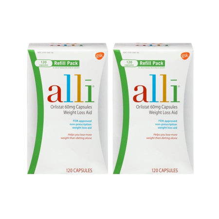 Alli Weight Loss 120 Ct Pack of 2