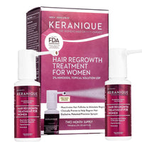 Keranique Hair Regrowth Treatment with Extended Nozzle 2 Month Supply 2 X 2 oz