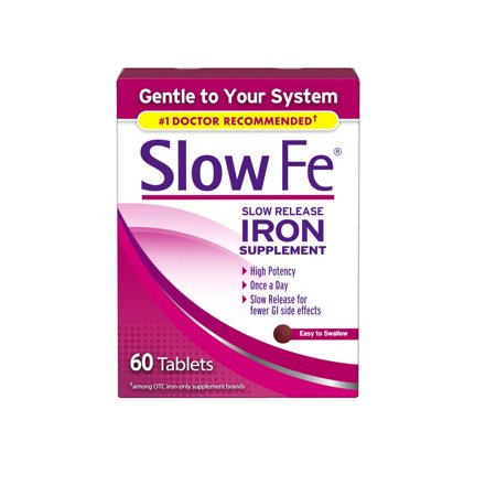 Slow Fe Iron Supplement 45mg 60 Tabs